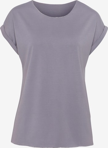 LASCANA Shirt in Purple: front