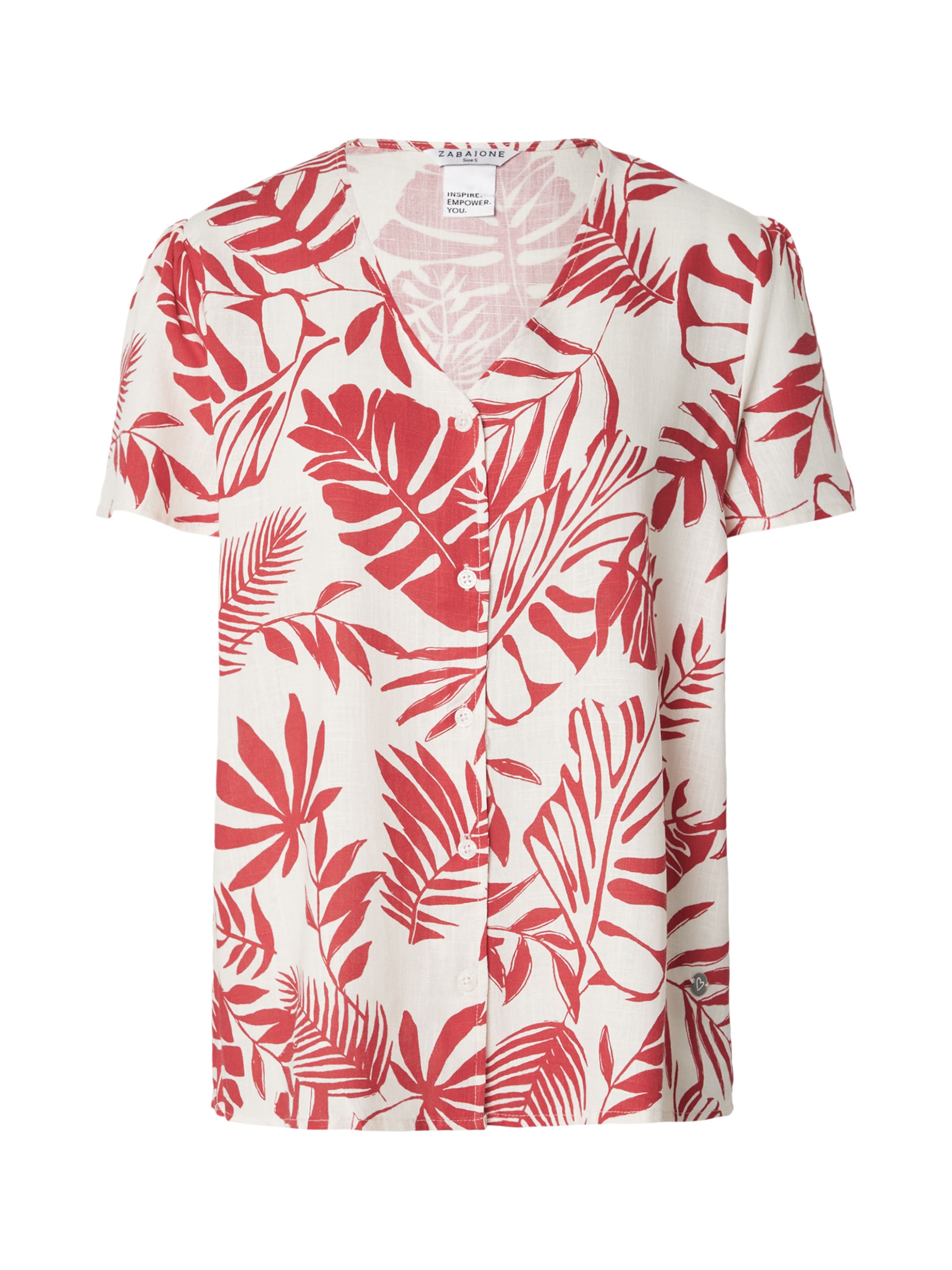 ZABAIONE - Blusa 'Ta44via' em vermelho: frente