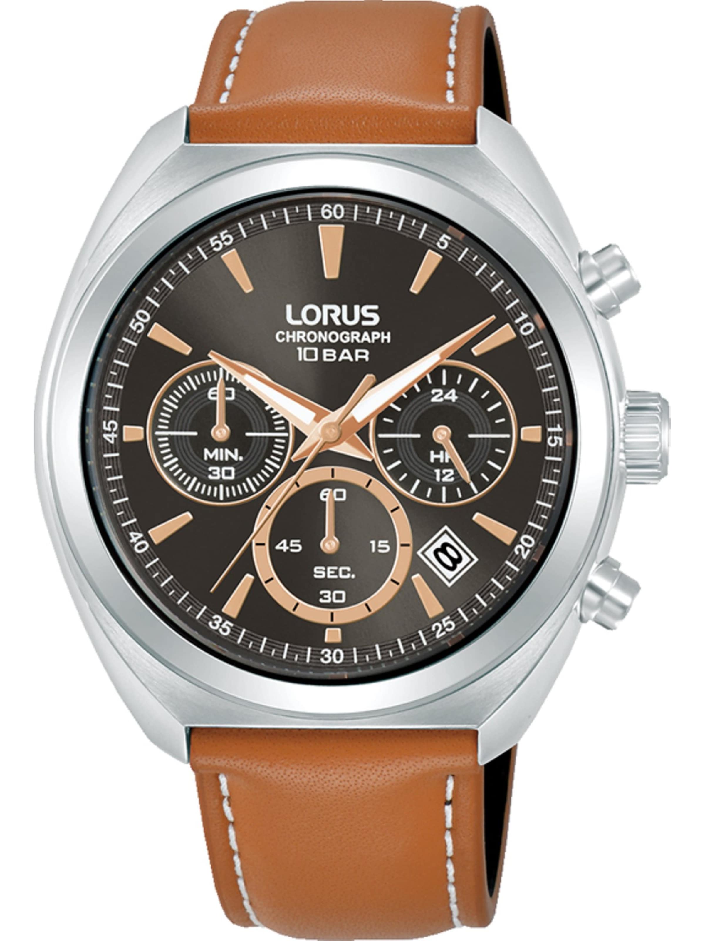 LORUS Uhr in Braun: Vorderseite