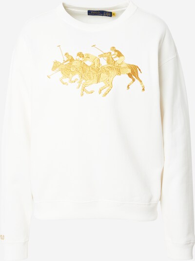 Polo Ralph Lauren Μπλούζα φούτερ σε χρυσοκίτρινο / λευκό, Άποψη προϊόντος