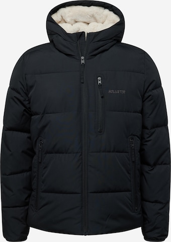 HOLLISTER Zimná bunda - Čierna: predná strana