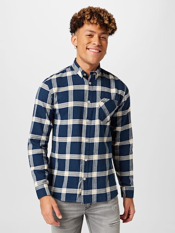 Lindbergh Regular fit Button Up Shirt in Blue: front