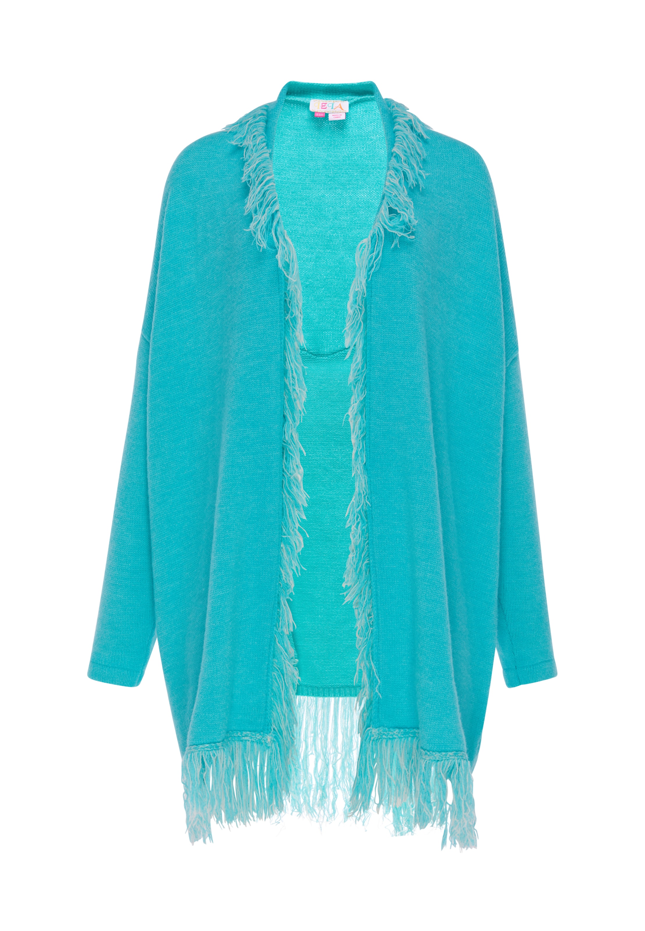 IZIA Gebreid vest in Blauw: voorkant