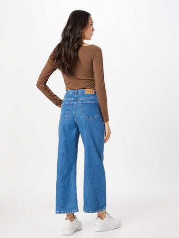 NA-KD Wide Leg Jeans i blå