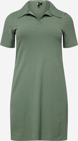Vero Moda Curve Obleka | zelena barva: sprednja stran