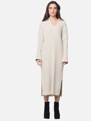 Robes en maille Elara en beige