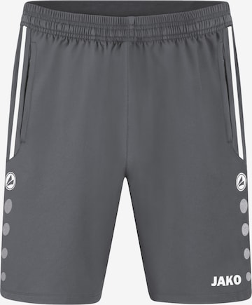 JAKO Regular Workout Pants in Grey: front