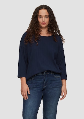 QS Shirt in Blauw: voorkant