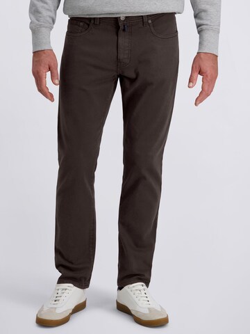 PIERRE CARDIN Regular Jeans 'Lyon' in Brown: front