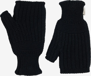 GOBI Cashmere Kurzfingerhandschuhe 'Rib-Knit Cashmere Gloves' in Schwarz: Vorderseite