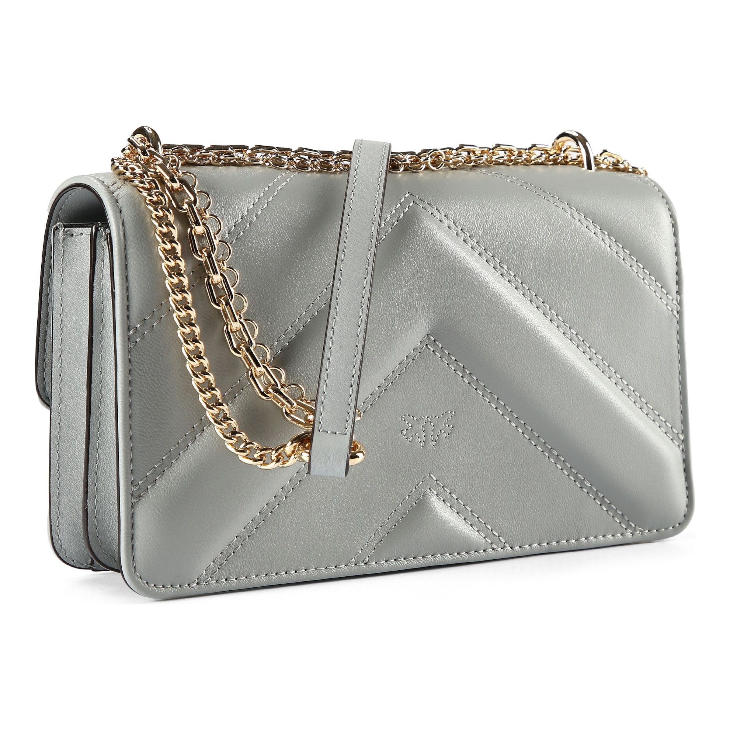 Borsa a tracolla 'Love One Mini' di PINKO in grigio