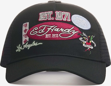 Ed Hardy Lippalakki 'Est 1971 Varsity' värissä musta: etupuoli