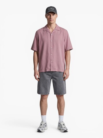 Only & Sons Regular Fit Hemd 'ONSPERU' in Lila