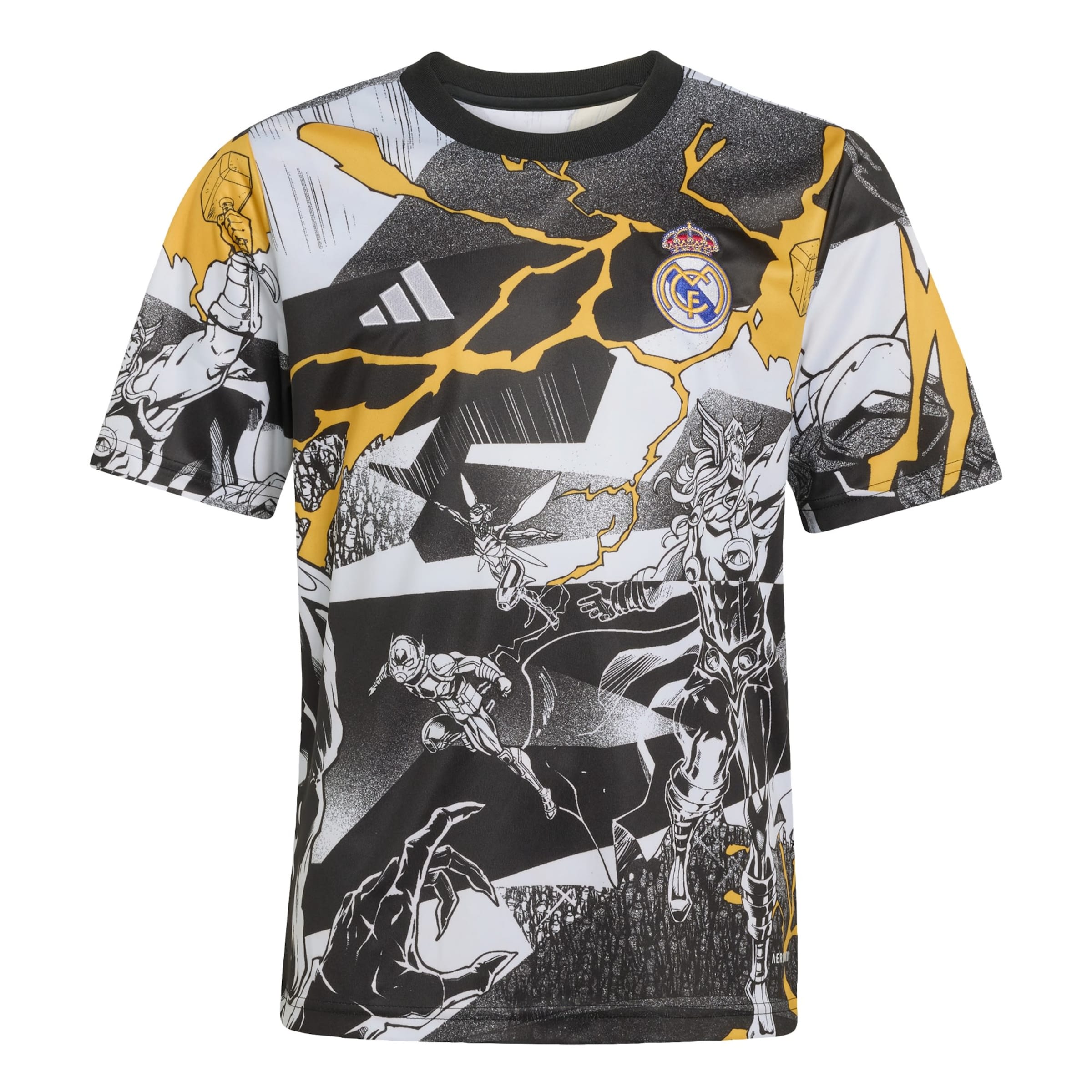 ADIDAS PERFORMANCE - Camiseta funcional 'Real Madrid Avengers 25/26' en gris: frente