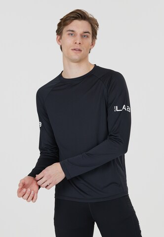 ELITE LAB Performance Shirt 'LAB' in Black: front