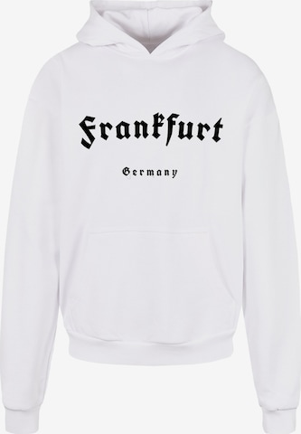 Merchcode Sweatshirt 'Frankfurt' in Weiß: predná strana