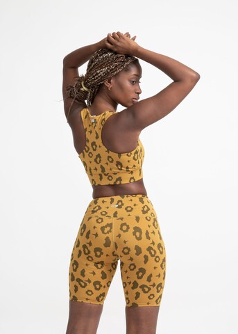 Boochen Skinny Workout Pants in Yellow