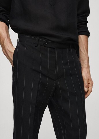 MANGO MAN Slim fit Pants 'Tunis' in Black