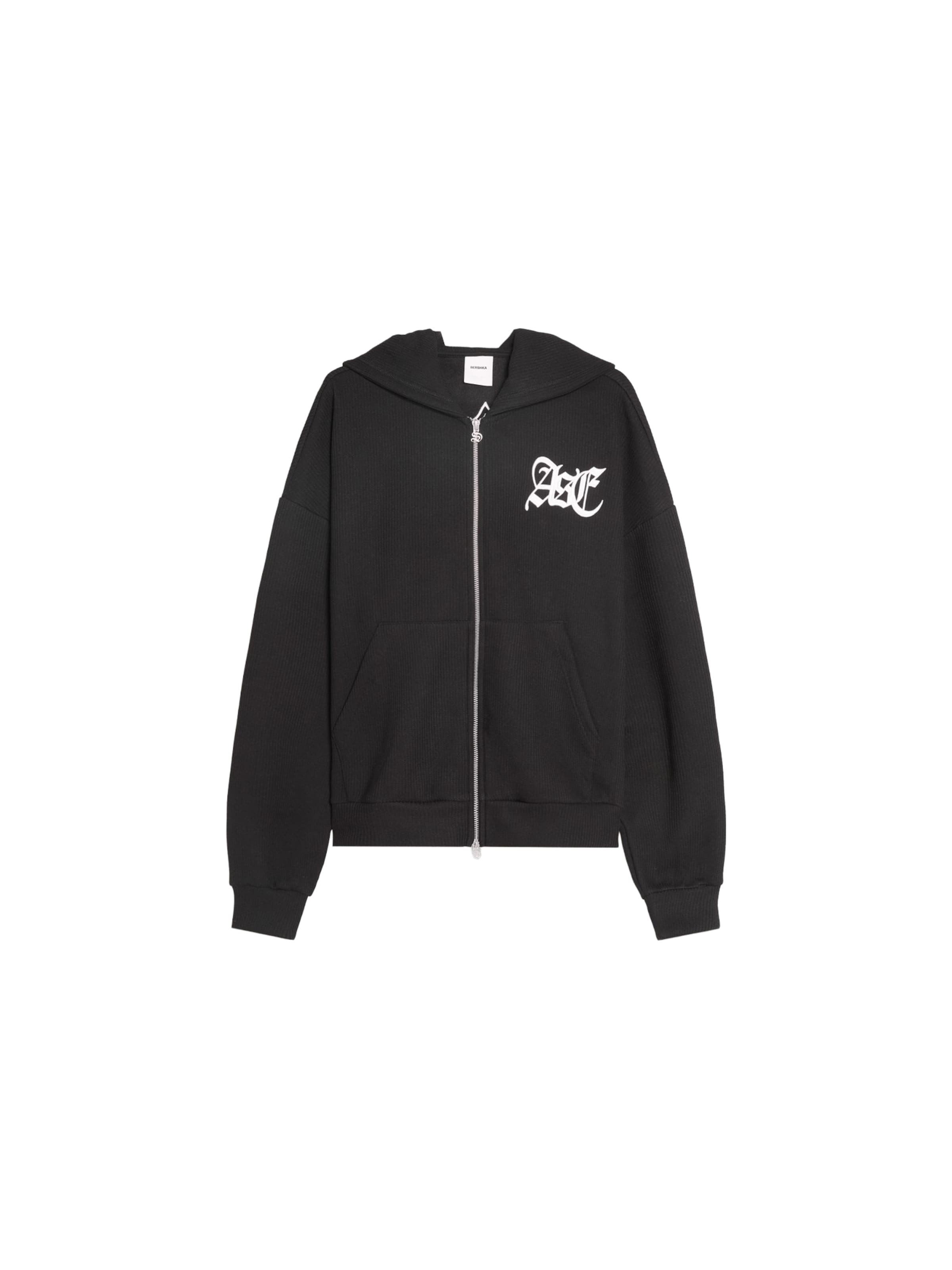 Bershka Veste de survêtement en XS en noir / blanc, Vue avec produit