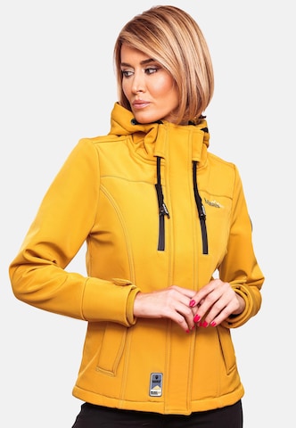 MARIKOO Weatherproof jacket ' Kleine zicke ' in Yellow: front