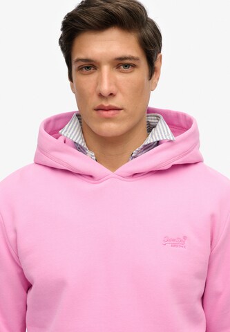 Superdry Sweatshirt 'Essential' in Roze