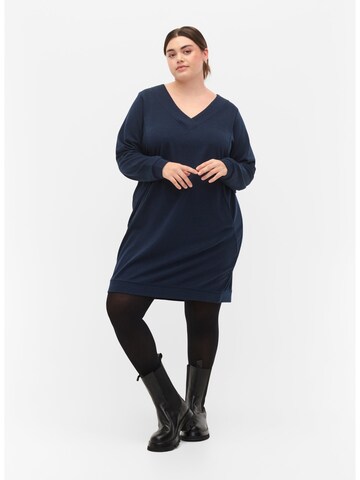 Zizzi Dress 'VKATHLEEN' in Blue