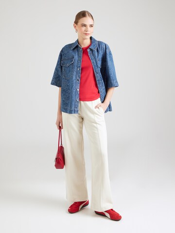 Wide leg Pantaloni di Champion Authentic Athletic Apparel in bianco