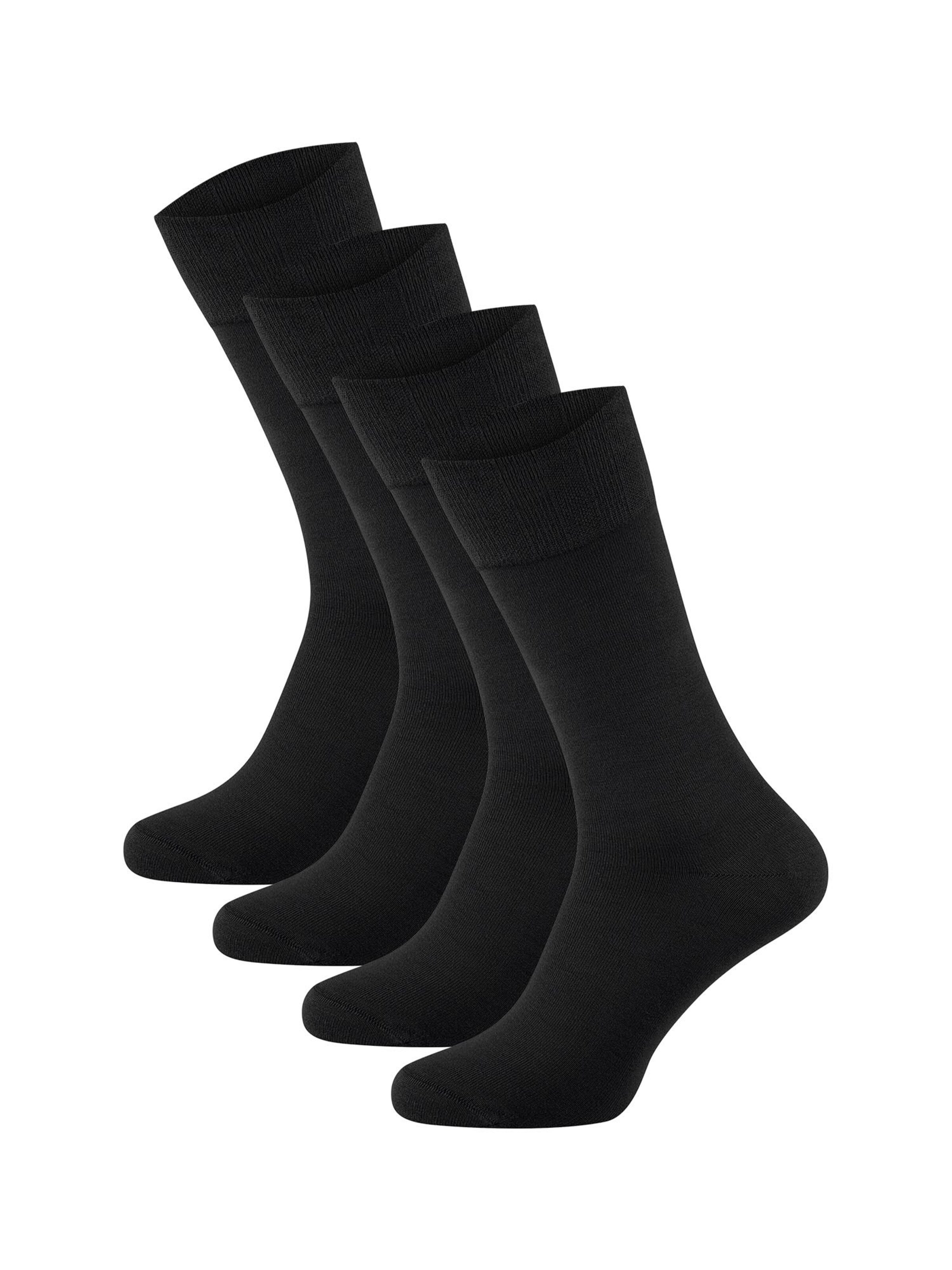 Chaussettes ' Bambus Komfortbund ' Nur Die en noir : devant