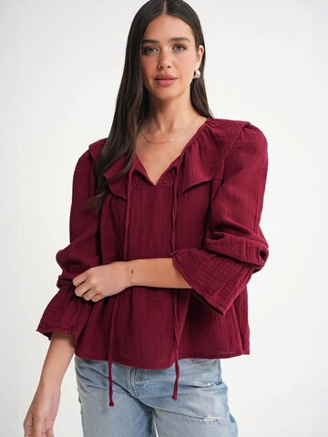 Camicia da donna di MixRay in rosso
