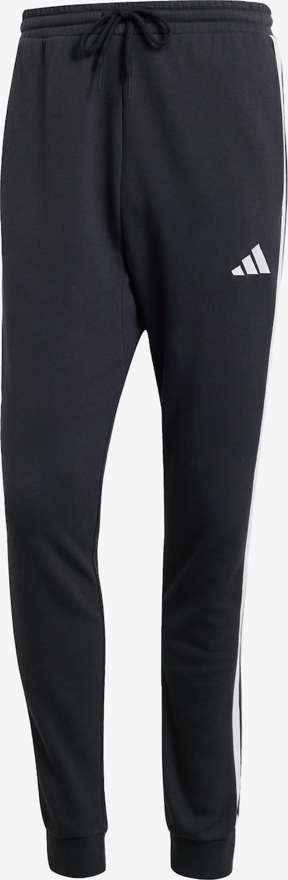 Tapered Pantaloni sport 'Essential' de la ADIDAS SPORTSWEAR pe negru: față