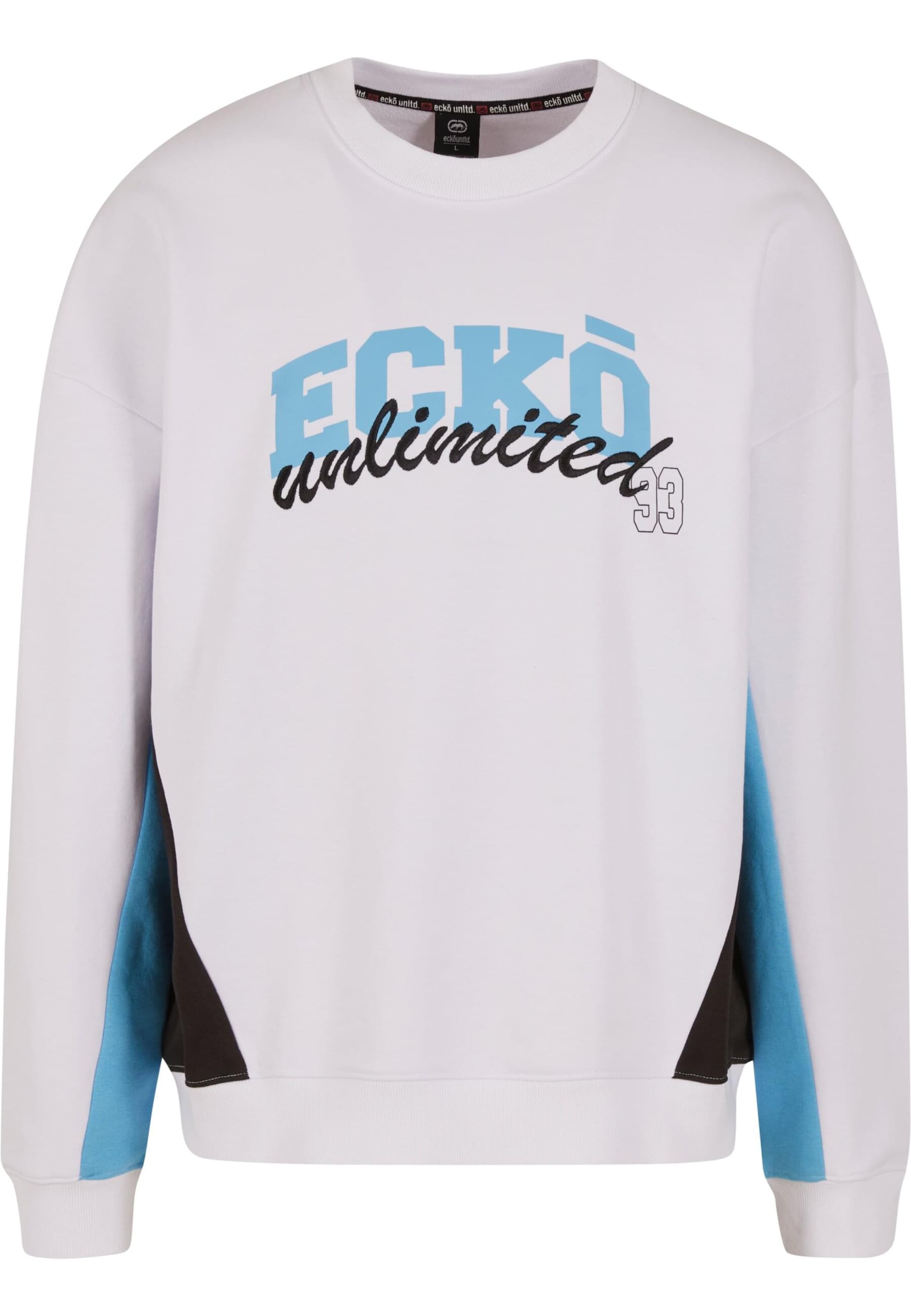 Sweat-shirt 'Drap' Ecko Unlimited en blanc : devant