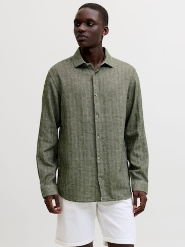 JACK & JONES Comfort fit Overhemd in Groen: voorkant
