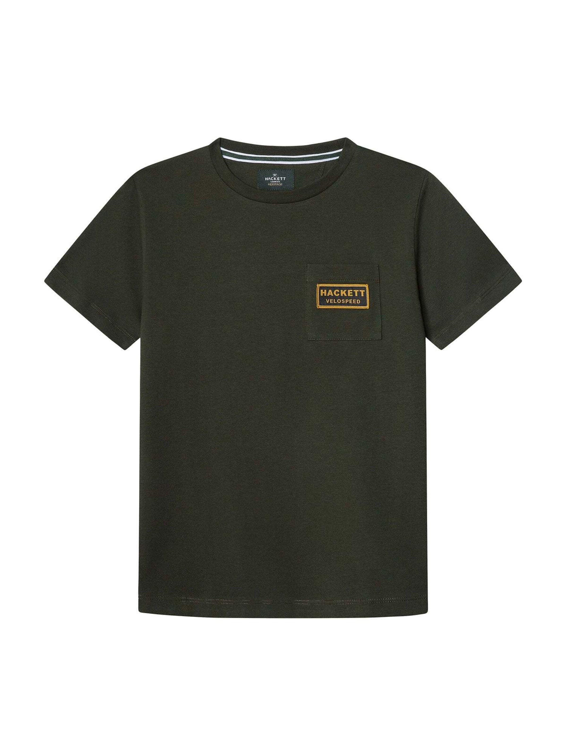 Hackett London Shirt 'Heritage Rally' in de kleur Marine / Geel / Donkergroen, Productweergave