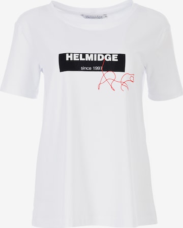 T-shirt HELMIDGE en blanc : devant