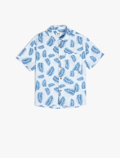 Koton Button Up Shirt in Blue / Light blue, Item view