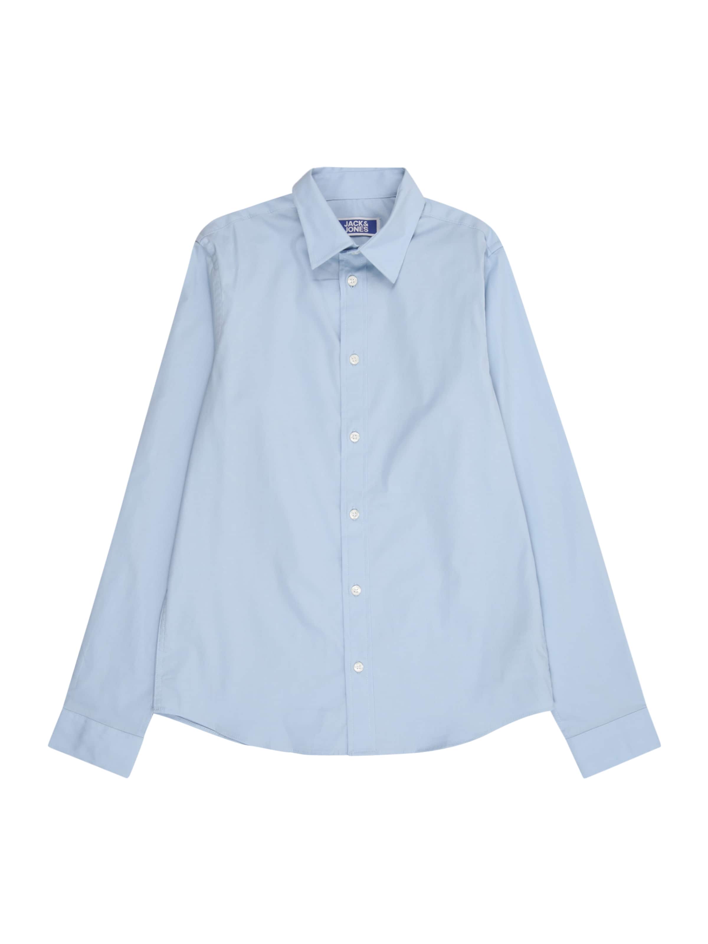 Jack & Jones Junior Regular fit Button Up Shirt 'JJEAxel' in Blue: front