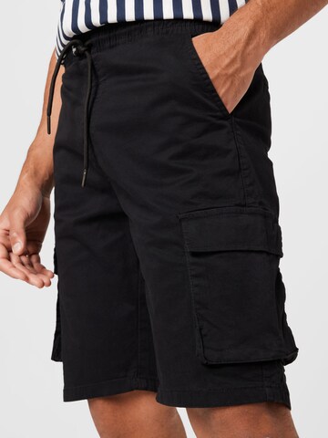 Denim Project Regular Cargo trousers 'TALIB' in Black