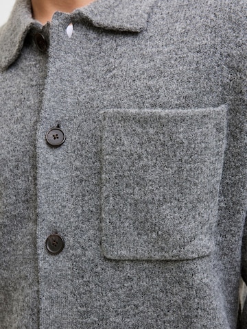 JACK & JONES Knit cardigan '12284704' in Grey