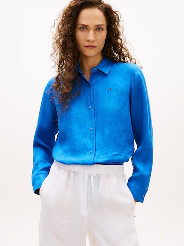 Chemisier TOMMY HILFIGER en bleu : devant