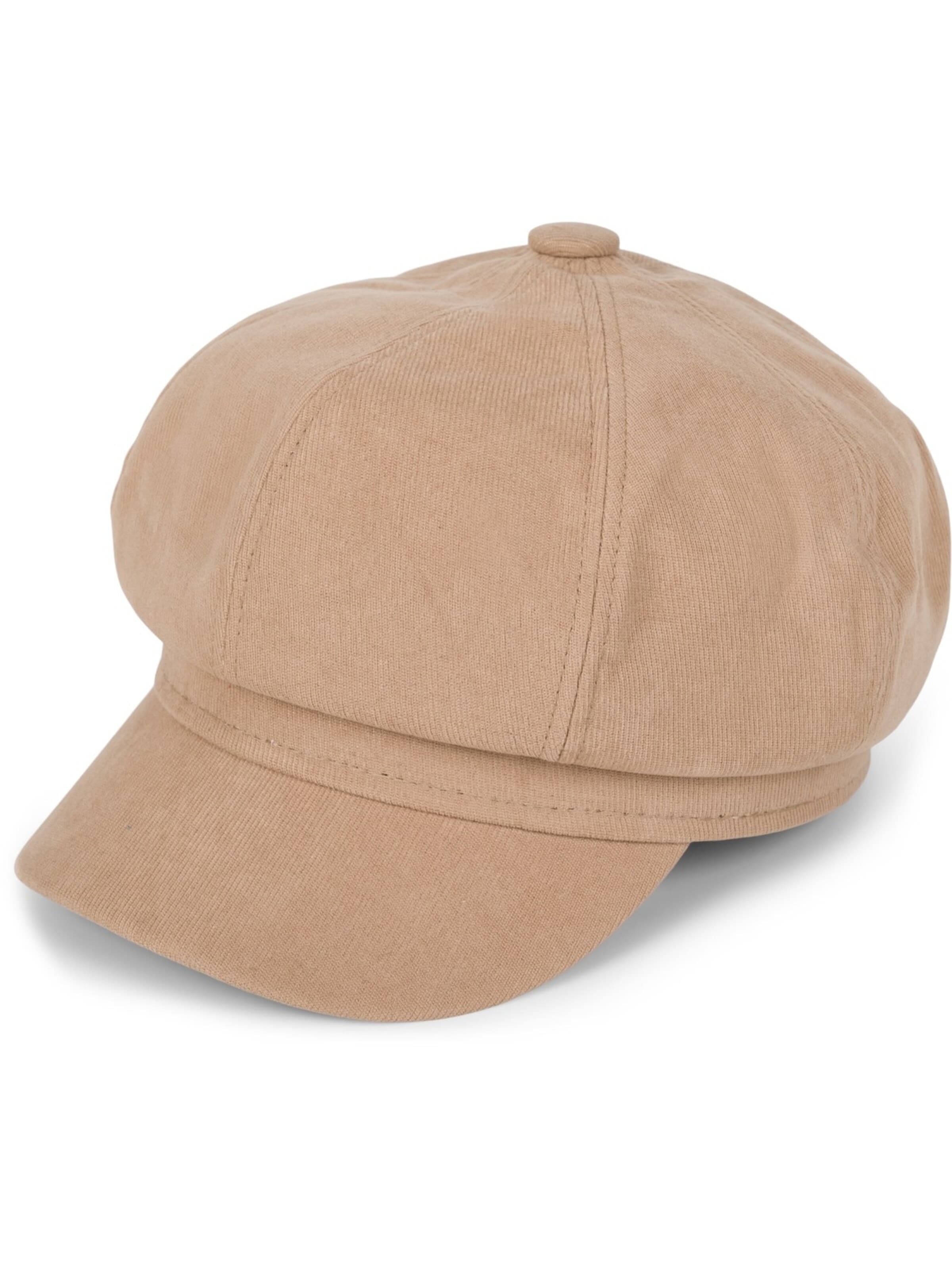 styleBREAKER Beanie 'Weiche Ballonmütze Einfarbig' in Brown: front