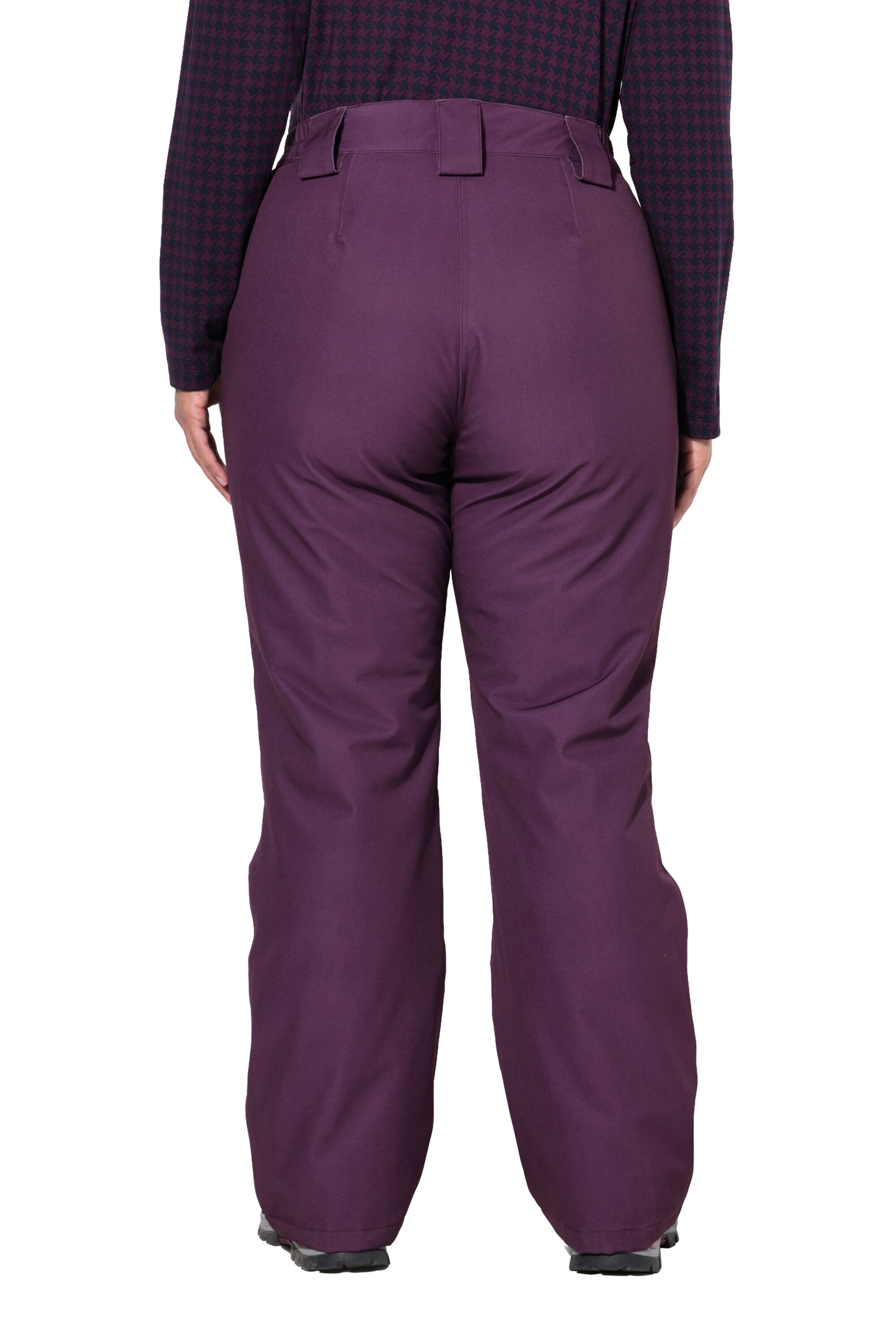 Ulla Popken Flared Weatherproof pants in Purple