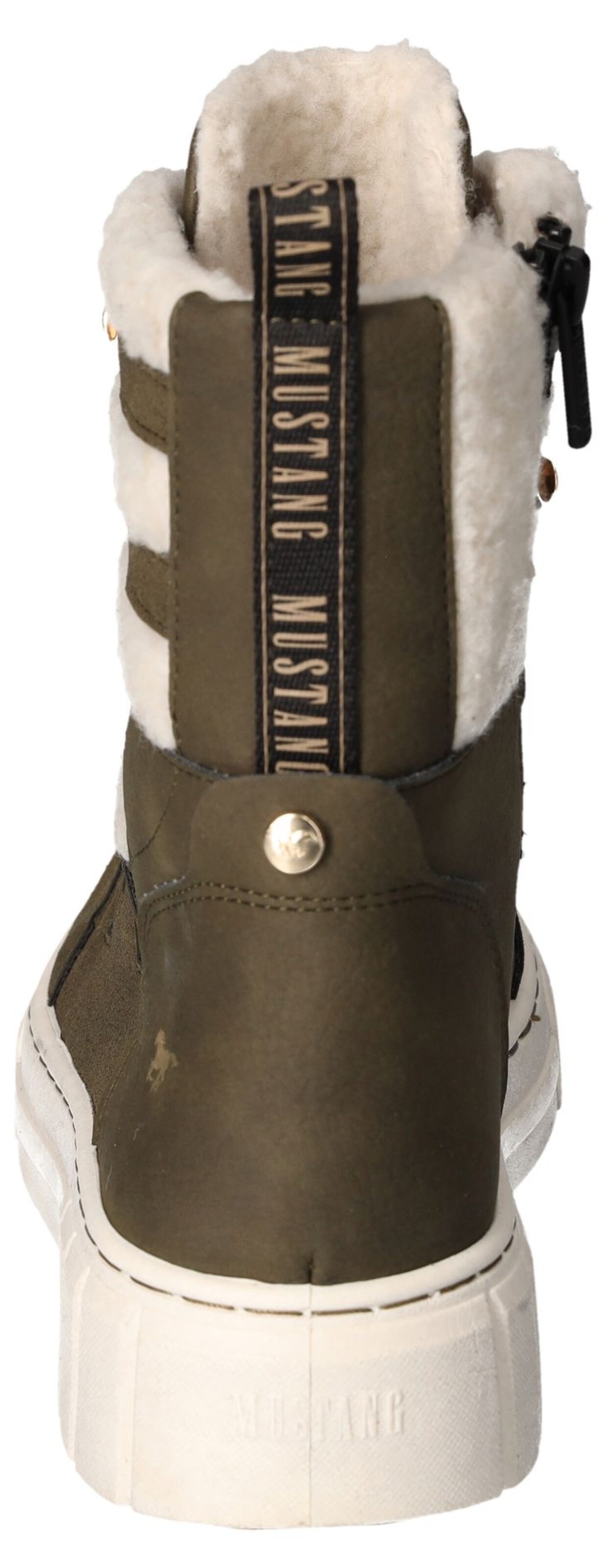 MUSTANG Schnürstiefelette in Grün