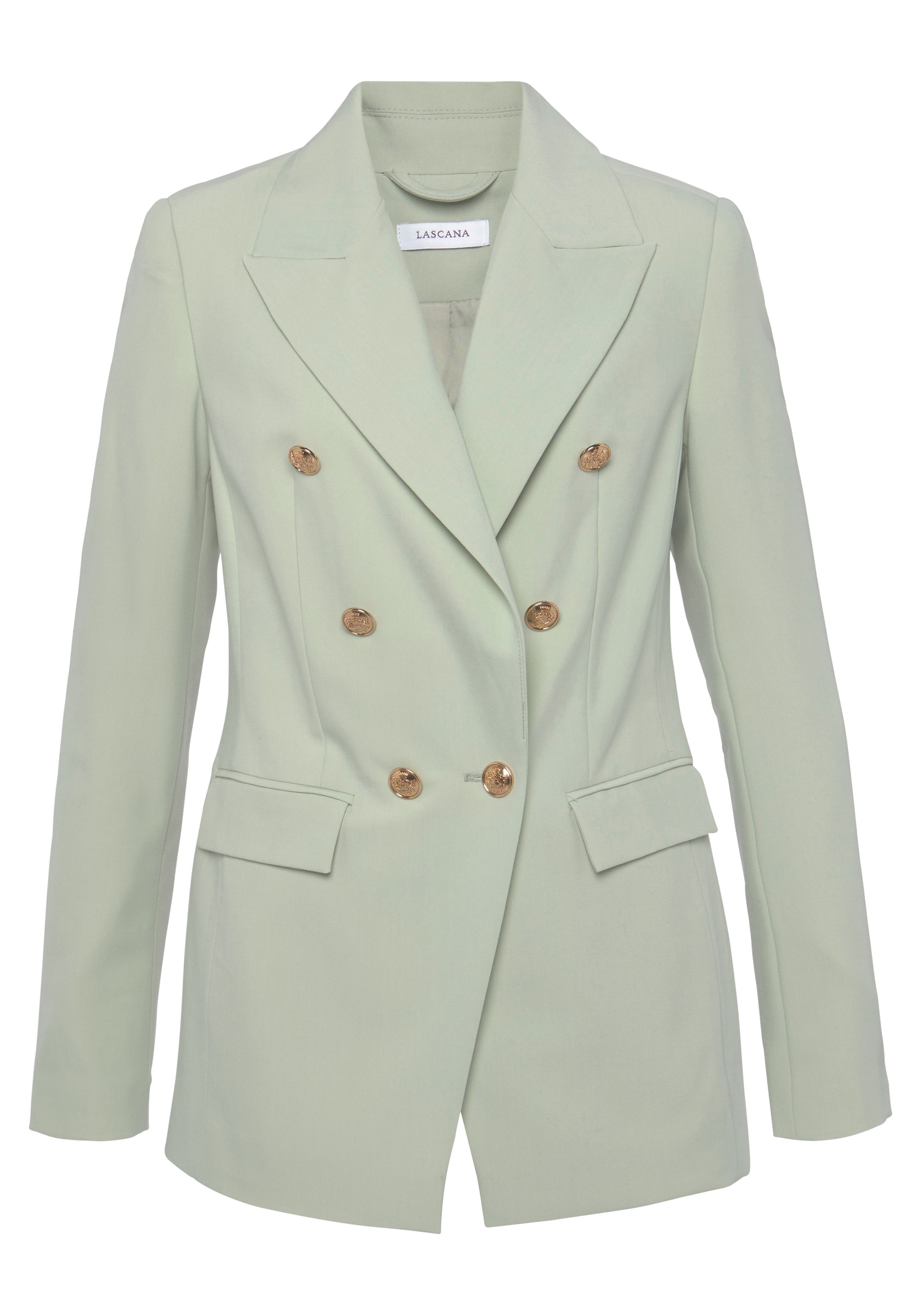 LASCANA Blazer in Green: front