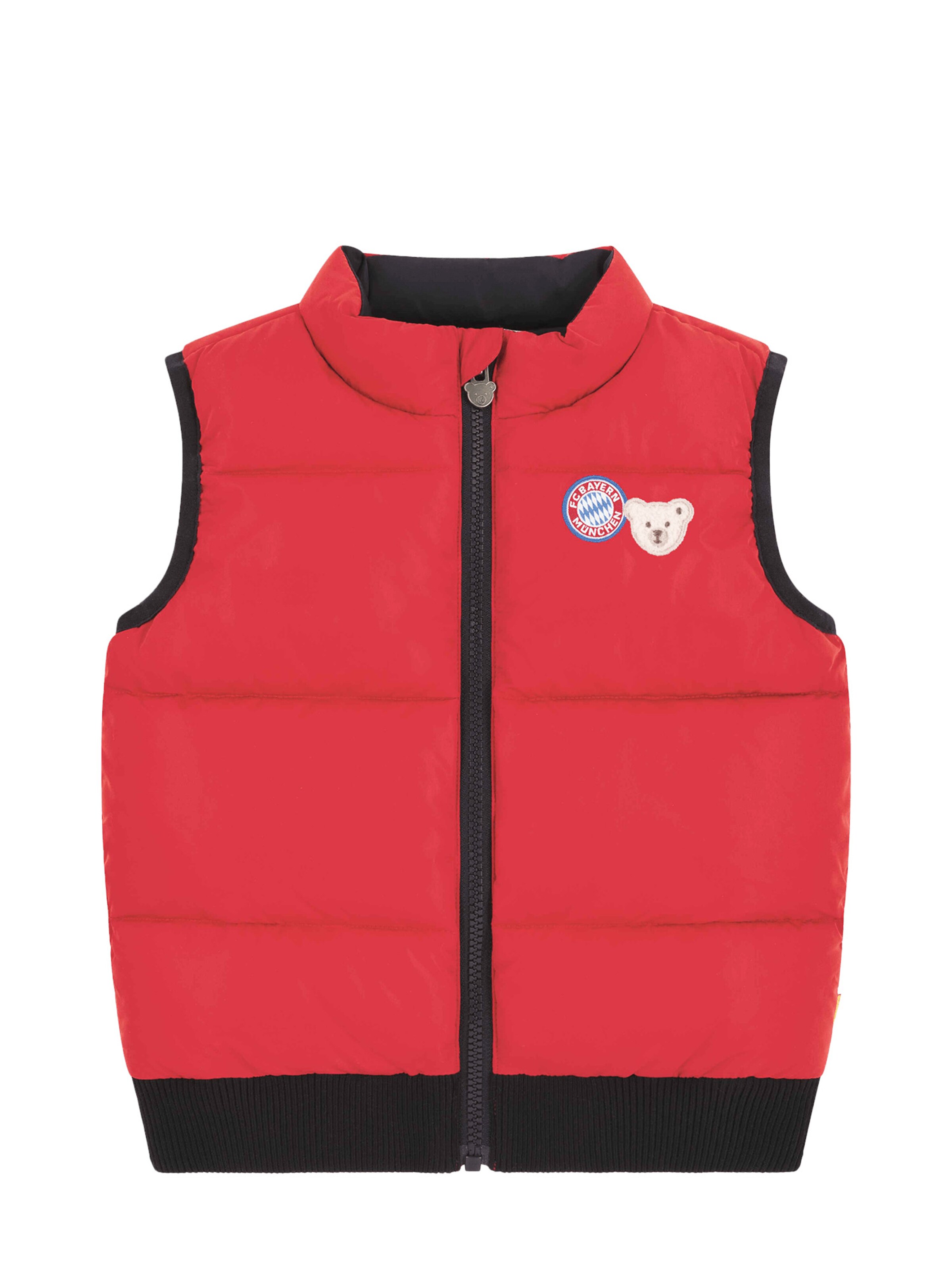 FC BAYERN MÜNCHEN Weste 'Fc Bayern X Steiff' in Rot: Vorderseite