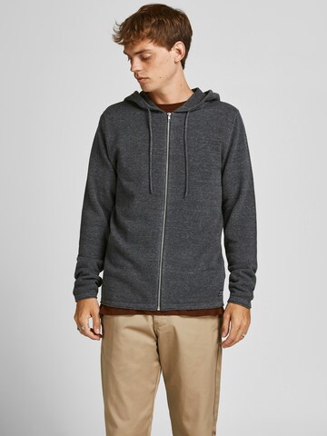 JACK & JONES Strickjacke 'Hill' in Grau: predná strana