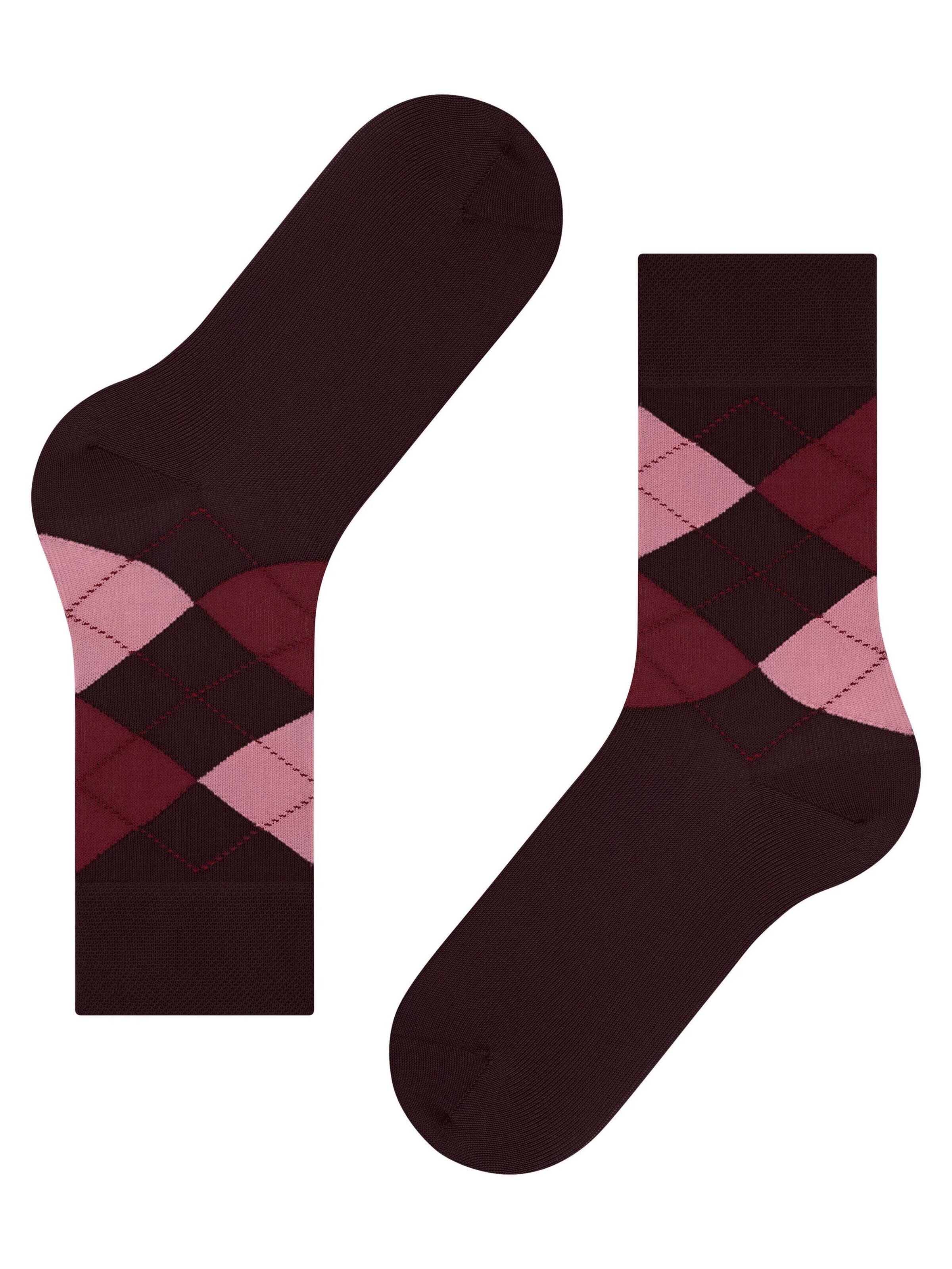 FALKE Socks 'Sensitive Argyle' in Red