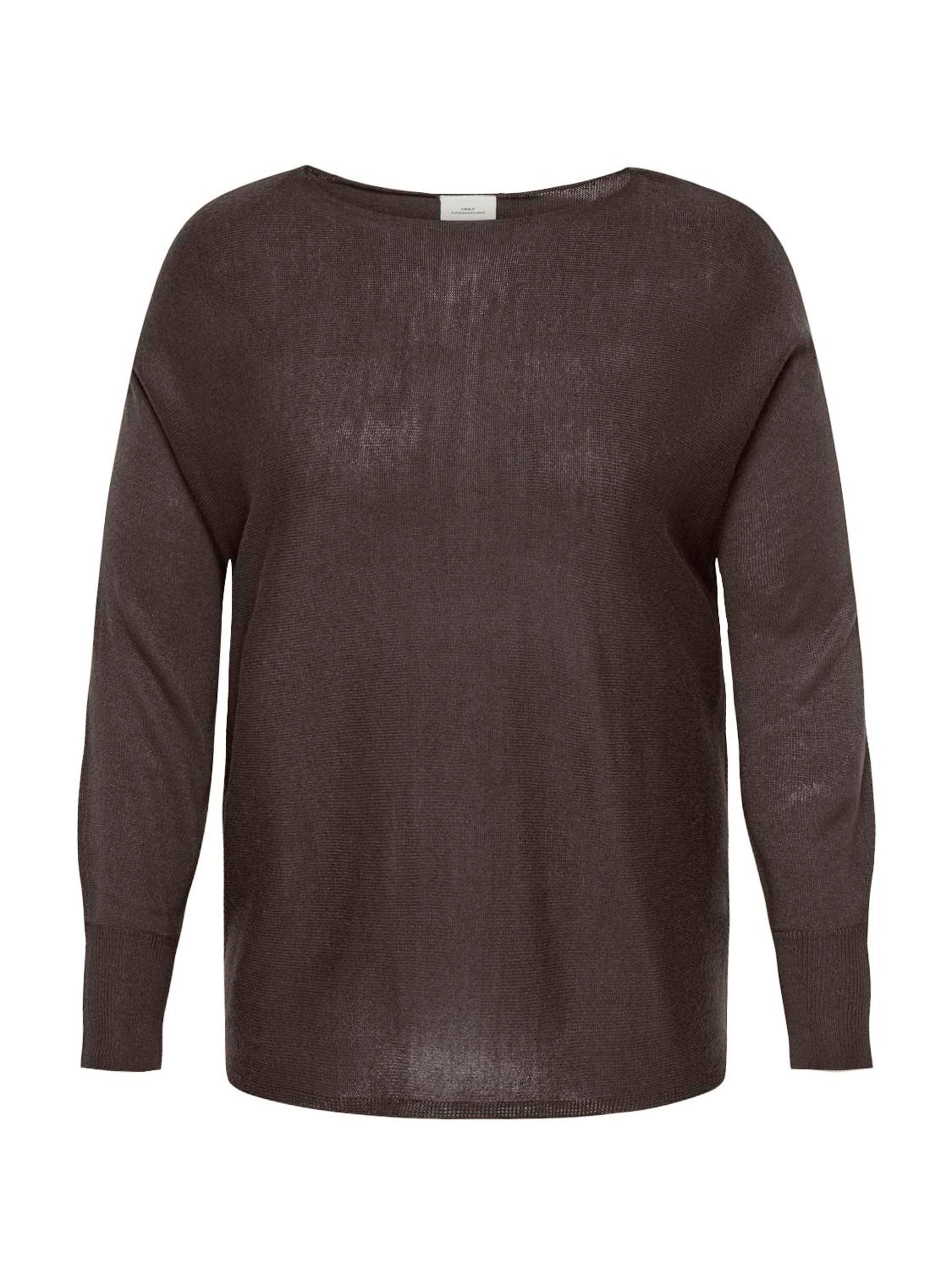 ONLY Carmakoma - Jersey 'CARAIDA' en marrón: frente