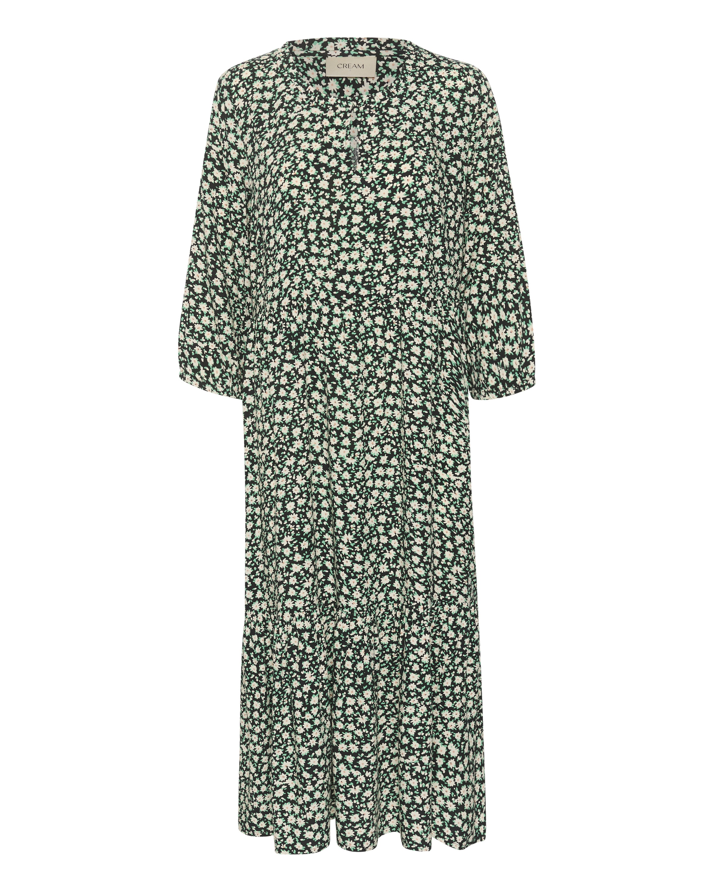 Robe 'Tiah' Cream en vert : devant