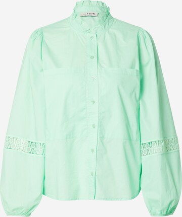 A-VIEW Blouse 'Tiffany' in Groen: voorkant