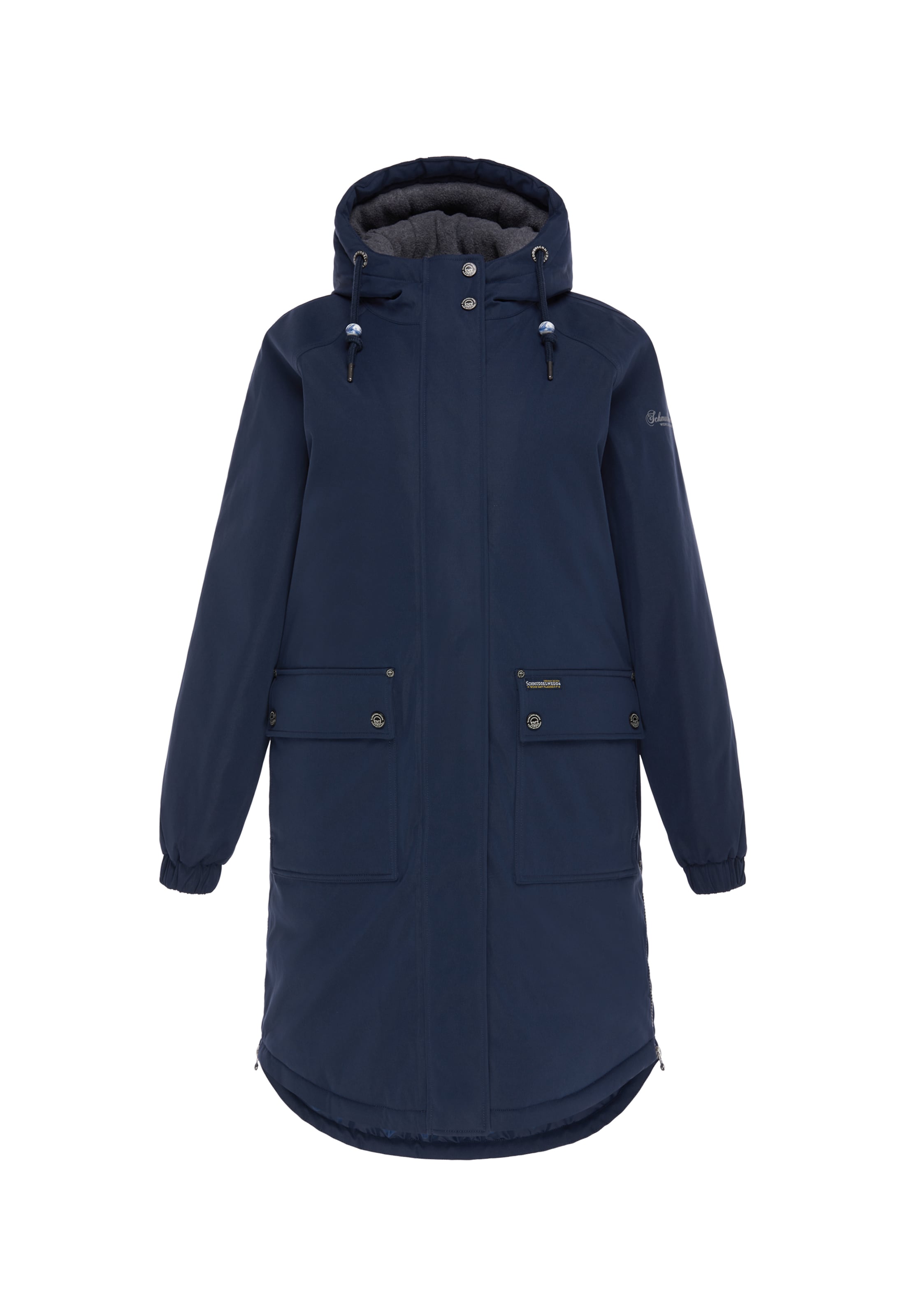 Schmuddelwedda Tussenparka in Blauw: voorkant